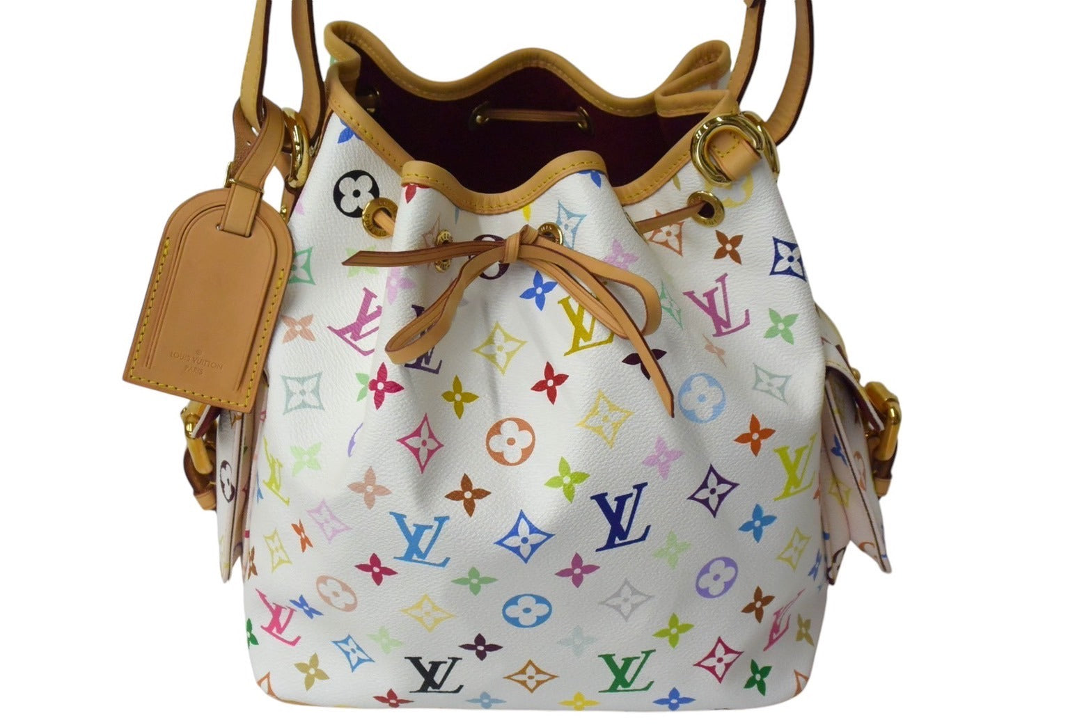 LOUIS VUITTON ルイヴィトン プチ ノエ ブロン ショルダーバッグ モノグラム マルチカラー M42229 ホワイト 美品 中古  4c069338 – Casanova Vintage