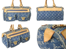 画像をギャラリービューアに読み込む, LOUIS VUITTON ルイヴィトン ハンドバッグ ネオスピーディ M95019 モノグラムデニム ゴールド金具 美品 中古 4c069395