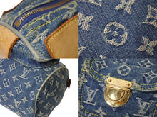 画像をギャラリービューアに読み込む, LOUIS VUITTON ルイヴィトン ハンドバッグ ネオスピーディ M95019 モノグラムデニム ゴールド金具 美品 中古 4c069395