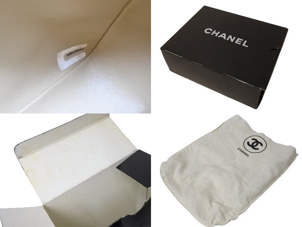 極美品 CHANEL シャネル チェーンショルダーバッグ ミニマトラッセ ラムスキン 1番台 1990年 ココマーク ベージュ ゴールド金具 中古 4c069400