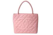 Load image into Gallery viewer, CHANEL シャネル 復刻トートバック A01804 10番台 2003年頃 キャビアスキン ピンク 美品 中古 4c069401