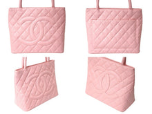 Load image into Gallery viewer, CHANEL シャネル 復刻トートバック A01804 10番台 2003年頃 キャビアスキン ピンク 美品 中古 4c069401