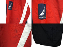 Load image into Gallery viewer, NAUTICA ノーティカ セーリングジャケット ナイロン ブルゾン XL レッド ネイビー コットン ナイロン 美品 中古 4c069408