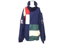 Load image into Gallery viewer, NAUTICA ノーティカ セーリングジャケット ナイロン ブルゾン XL ネイビー レッド グリーン ナイロン 美品 中古 4c069412