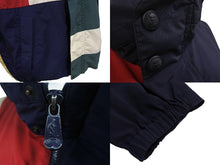 Load image into Gallery viewer, NAUTICA ノーティカ セーリングジャケット ナイロン ブルゾン XL ネイビー レッド グリーン ナイロン 美品 中古 4c069412