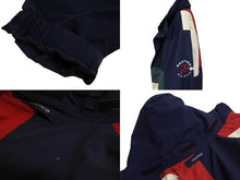 Load image into Gallery viewer, NAUTICA ノーティカ セーリングジャケット ナイロン ブルゾン XL ネイビー レッド グリーン ナイロン 美品 中古 4c069412