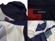 Load image into Gallery viewer, NAUTICA ノーティカ セーリングジャケット ナイロン ブルゾン XL ネイビー レッド グリーン ナイロン 美品 中古 4c069412