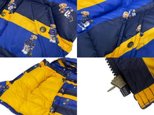 Load image into Gallery viewer, 極美品 POLO RALPH LAUREN ポロ ラルフローレン ダウンジャケット サイズ7 ブルー イエロー 中古 4c069414