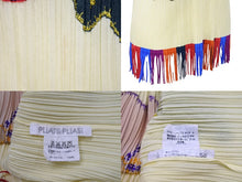画像をギャラリービューアに読み込む, ISSEY MIYAKE イッセイミヤケ PLEATS PLEASE プリーツプリーズ 半袖カットソー PP91-JK572 サイズ4 フリンジ ハイビスカス 美品 中古 4c069422