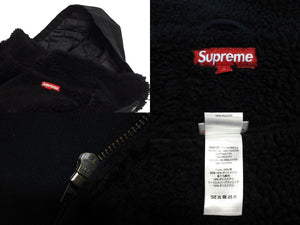 SUPREME シュプリーム Faux Shearling Lined Bomber Jacket 24FW コットン デナリフリース 美品 中古 4c069427