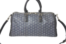 画像をギャラリービューアに読み込む, 極美品 GOYARD ゴヤール クロワジエール35 ボストンバッグ グレー PVC レザー シルバー金具 中古 4c069428