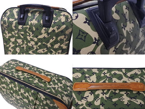 LOUIS VUITTON Pegas 60 Takashi Murakami Carry Bag 2008 M23333 Monogram Moflage Canvas Used 4a000094