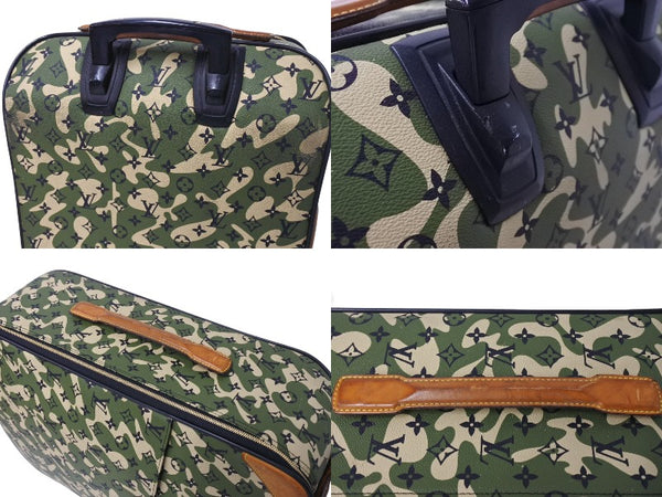 LOUIS VUITTON Pegas 60 Takashi Murakami Carry Bag 2008 M23333 Monogram Moflage Canvas Used 4a000094