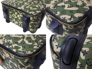 LOUIS VUITTON Pegas 60 Takashi Murakami Carry Bag 2008 M23333 Monogram Moflage Canvas Used 4a000094