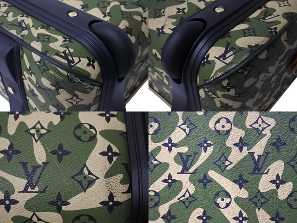 LOUIS VUITTON Pegas 60 Takashi Murakami Carry Bag 2008 M23333 Monogram Moflage Canvas Used 4a000094