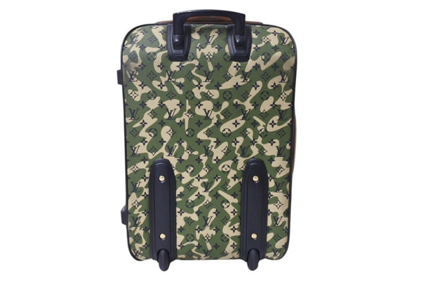 LOUIS VUITTON Pegas 60 Takashi Murakami Carry Bag 2008 M23333 Monogram Moflage Canvas Used 4a000094