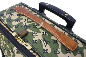 LOUIS VUITTON Pegas 60 Takashi Murakami Carry Bag 2008 M23333 Monogram Moflage Canvas Used 4a000094