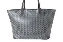 Load image into Gallery viewer, 新品同様 GOYARD ゴヤール アルトワGM バッグ トートバッグ ARTOISGMLTY01CL01P PVC レザー グレー シルバー金具 中古 4c069432