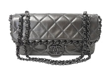 画像をギャラリービューアに読み込む, 新品同様 CHANEL シャネル マトラッセ チェーンミー Wチェーンショルダーバッグ A50491 16番台 マットグレー ココマーク カーフスキン 中古 4c069434