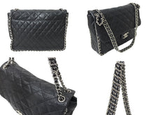 画像をギャラリービューアに読み込む, CHANEL シャネル マトラッセ33 チェーンアラウンド チェーンショルダーバッグ 19番台 ラムスキン ココマーク シルバー金具 美品 中古 4c069436