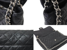 画像をギャラリービューアに読み込む, CHANEL シャネル マトラッセ33 チェーンアラウンド チェーンショルダーバッグ 19番台 ラムスキン ココマーク シルバー金具 美品 中古 4c069436