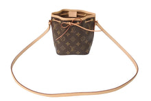 画像をギャラリービューアに読み込む, 極美品 LOUIS VUITTON ルイヴィトン ナノ ノエ ショルダーバッグ M41346 斜め掛けバッグ モノグラム PVC レザー ブラウン 中古 4c069441