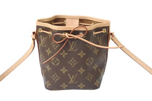 画像をギャラリービューアに読み込む, 極美品 LOUIS VUITTON ルイヴィトン ナノ ノエ ショルダーバッグ M41346 斜め掛けバッグ モノグラム PVC レザー ブラウン 中古 4c069441