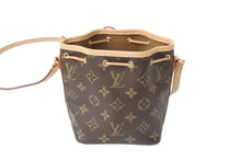 画像をギャラリービューアに読み込む, 極美品 LOUIS VUITTON ルイヴィトン ナノ ノエ ショルダーバッグ M41346 斜め掛けバッグ モノグラム PVC レザー ブラウン 中古 4c069441