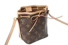 画像をギャラリービューアに読み込む, 極美品 LOUIS VUITTON ルイヴィトン ナノ ノエ ショルダーバッグ M41346 斜め掛けバッグ モノグラム PVC レザー ブラウン 中古 4c069441