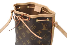 画像をギャラリービューアに読み込む, 極美品 LOUIS VUITTON ルイヴィトン ナノ ノエ ショルダーバッグ M41346 斜め掛けバッグ モノグラム PVC レザー ブラウン 中古 4c069441