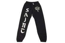 画像をギャラリービューアに読み込む, 新品未使用 SAINT MICHAEL セントマイケル スウェットパンツ SM-YS1-0000-049 サイズS プリント ブラック コットン 中古 4c069474