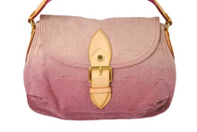 Load image into Gallery viewer, 極美品 LOUIS VUITTON ルイヴィトン サンレイ ハンドバッグ M40416 モノグララムデニム レザー ピンク グラデーション 中古 4c069483