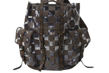 Load image into Gallery viewer, 極美品 LOUIS VUITTON ルイヴィトン クリストファー MM リュック バックパック M20865 モノグラムチェス 22AW ブラウン クリア 中古 4c069484