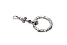 画像をギャラリービューアに読み込む, CHROME HEARTS クロムハーツ アイウェアループ ペンダント スクロールバンド ベイビーファット シルバー 15.6g シルバー925 美品 中古 4c069489