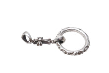 画像をギャラリービューアに読み込む, CHROME HEARTS クロムハーツ アイウェアループ ペンダント スクロールバンド ベイビーファット シルバー 15.6g シルバー925 美品 中古 4c069489