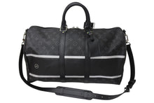 画像をギャラリービューアに読み込む, 極美品 LOUIS VUITTON ルイヴィトン ボストンバッグ キーポル バンドリエール45 藤原ヒロシ フラグメント ブラック M43413 中古 4c069490