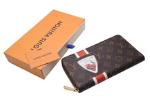 画像をギャラリービューアに読み込む, 新品同様 LOUISVUITTON ルイヴィトン チャイナラン ジッピーオーガナイザー 長財布 M66553 ブラウン レッド ホワイト 中古 4c069491