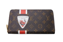 画像をギャラリービューアに読み込む, 新品同様 LOUISVUITTON ルイヴィトン チャイナラン ジッピーオーガナイザー 長財布 M66553 ブラウン レッド ホワイト 中古 4c069491