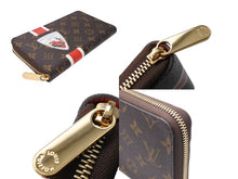画像をギャラリービューアに読み込む, 新品同様 LOUISVUITTON ルイヴィトン チャイナラン ジッピーオーガナイザー 長財布 M66553 ブラウン レッド ホワイト 中古 4c069491