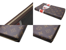 画像をギャラリービューアに読み込む, 新品同様 LOUISVUITTON ルイヴィトン チャイナラン ジッピーオーガナイザー 長財布 M66553 ブラウン レッド ホワイト 中古 4c069491