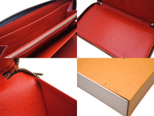 画像をギャラリービューアに読み込む, 新品同様 LOUISVUITTON ルイヴィトン チャイナラン ジッピーオーガナイザー 長財布 M66553 ブラウン レッド ホワイト 中古 4c069491