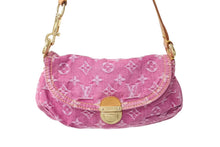 Load image into Gallery viewer, LOUIS VUITTON ルイヴィトン ミニプリーティ ワンショルダーバッグ M95216 モノグラム デニム ピンク 美品 中古 4c069497