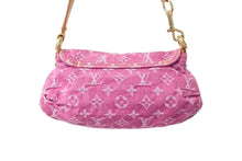 Load image into Gallery viewer, LOUIS VUITTON ルイヴィトン ミニプリーティ ワンショルダーバッグ M95216 モノグラム デニム ピンク 美品 中古 4c069497