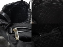 Load image into Gallery viewer, CHANEL シャネル 22 リュック バックパック AS3313 カーフスキン オールブラック ロゴプレート キルティング 美品 中古 4c069521