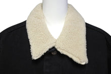 画像をギャラリービューアに読み込む, 新品未使用 CHROME HEARTS クロムハーツ デニムボアジャケット サイズXL ムートンライナー ダガージップ クロスボール ラムレザー 中古 4c069566