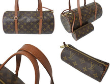 画像をギャラリービューアに読み込む, LOUIS VUITTON ルイヴィトン パピヨンGM 横幅30cm ハンドバッグ M51365 モノグラム 筒型 旧型 ゴールド金具 美品 中古 4c069580