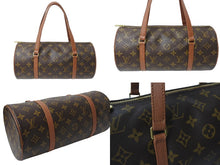 画像をギャラリービューアに読み込む, LOUIS VUITTON ルイヴィトン パピヨンGM 横幅30cm ハンドバッグ M51365 モノグラム 筒型 旧型 ゴールド金具 美品 中古 4c069580