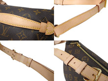 画像をギャラリービューアに読み込む, 極美品 LOUIS VUITTON ルイヴィトン ボディバッグ M43644 バムバッグ ブラウン モノグラムキャンバス 中古 4c069582