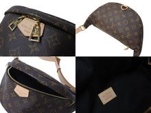 画像をギャラリービューアに読み込む, 極美品 LOUIS VUITTON ルイヴィトン ボディバッグ M43644 バムバッグ ブラウン モノグラムキャンバス 中古 4c069582
