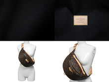 画像をギャラリービューアに読み込む, 極美品 LOUIS VUITTON ルイヴィトン ボディバッグ M43644 バムバッグ ブラウン モノグラムキャンバス 中古 4c069582